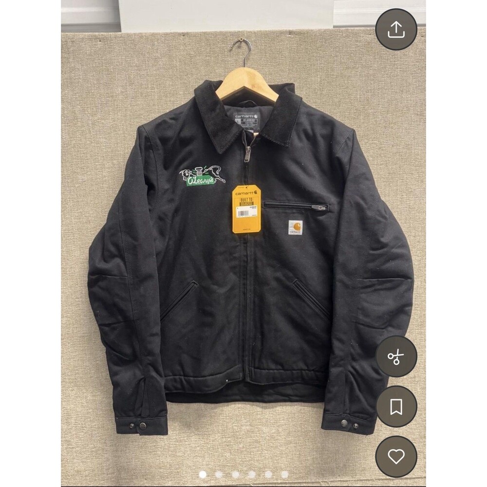 Brand new with tags Men Carhartt Detroit Jacket in Black (Size L, Relaxed Fit).